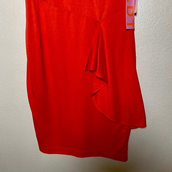 LDT Coral Short Sleeve Sheath Dress size 12 NWT - Picture 14 of 14